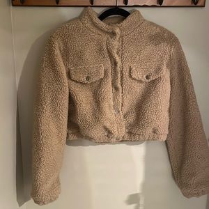 Cropped Teddy Jacket